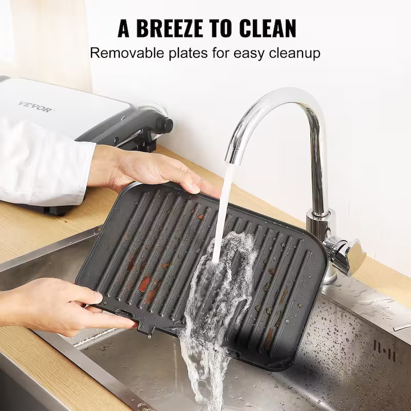 Commercial Electric Griddle 1800-Watt Stainless Steel Grill E394