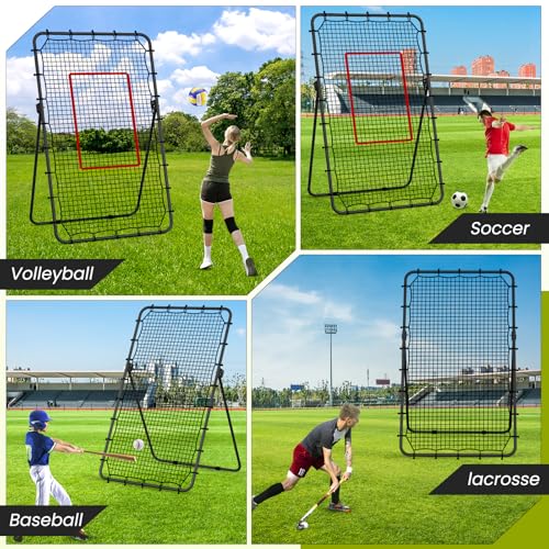 7x4 FT Adjustable Volleyball Rebounder Net C485948