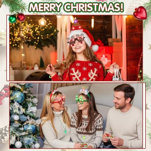 40 Pcs Light Up Christmas Glow Accessories Set K2665