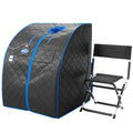 Portable Low EMF Negative Ion Indoor Sauna with Chair and Heated Footpad C15994