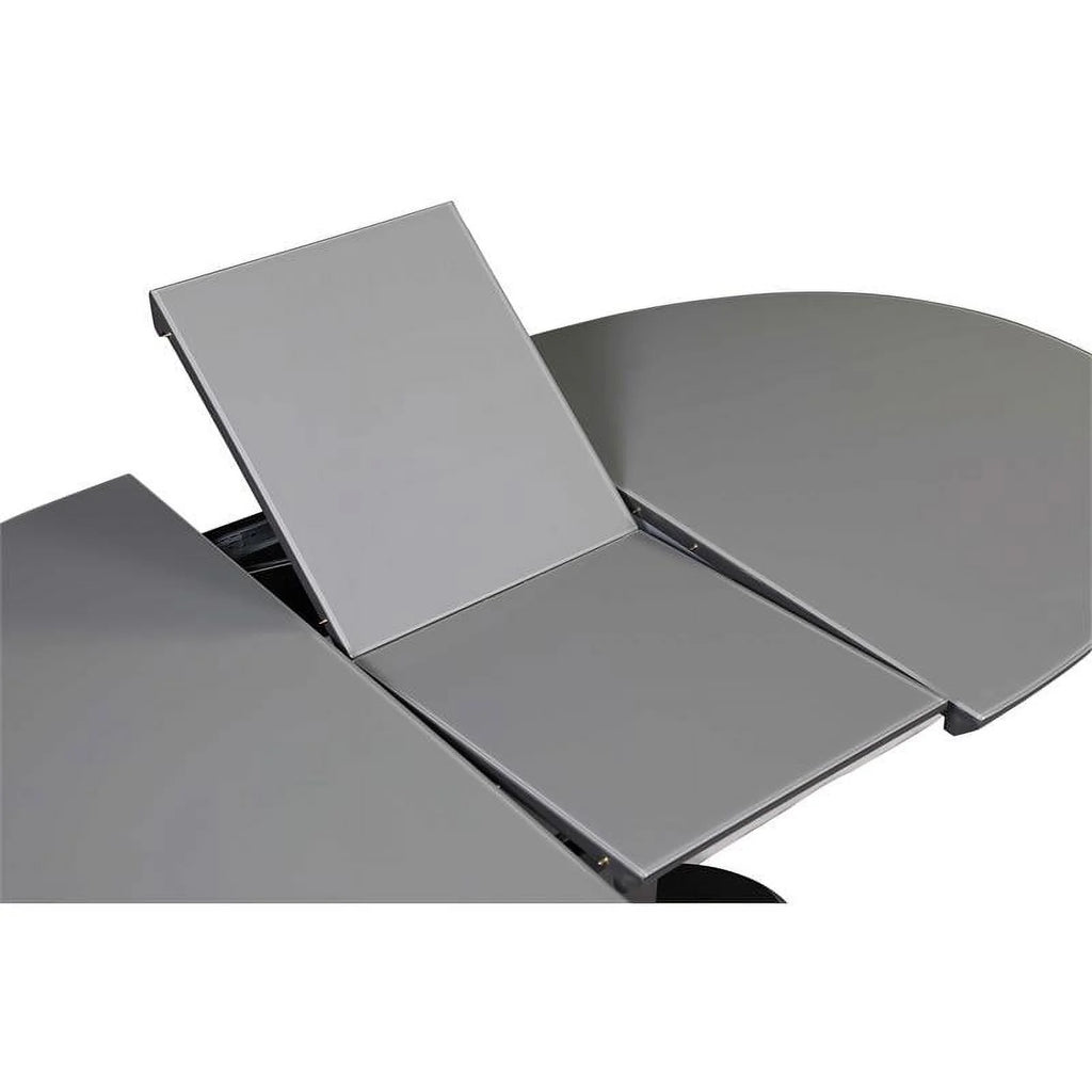 Matte Gray & Black Wood Dining Table I911881