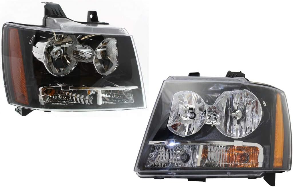 Headlight Assembly for Chevy Tahoe Suburban Avalanche 2007-2013 Pair J48535