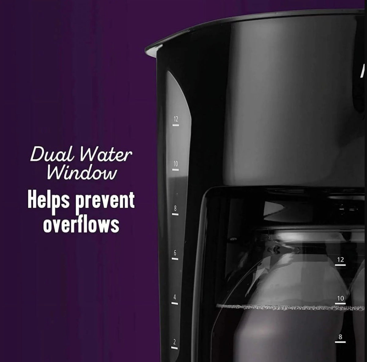 12-Cup Switch Coffee Maker, Black H6246