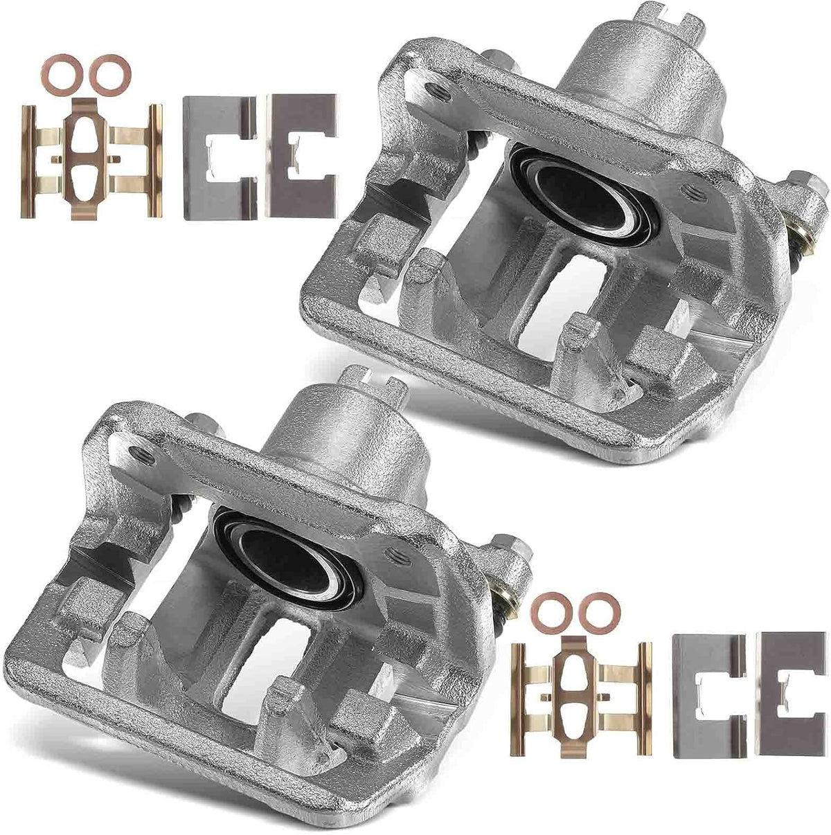 Brake Caliper Assembly with Bracket Rear Sides 2-PC G48986