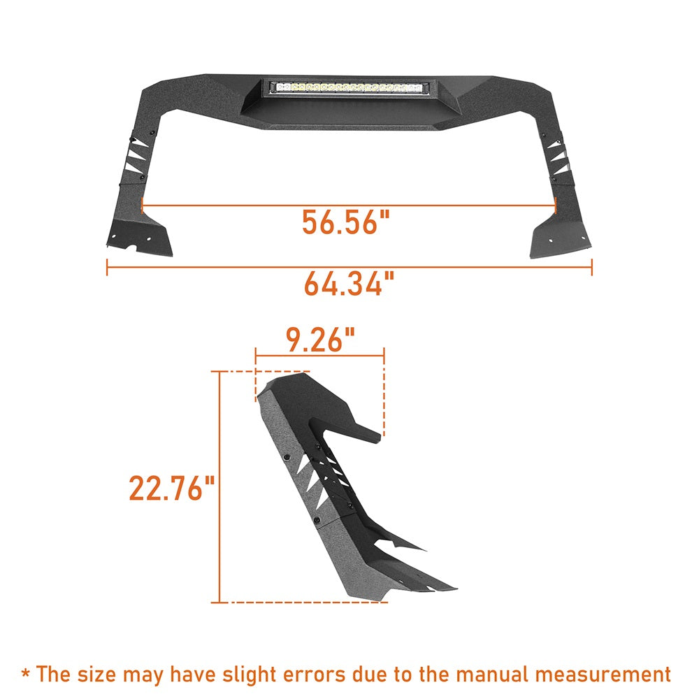 Black Windshield Visor Frame Cover V492