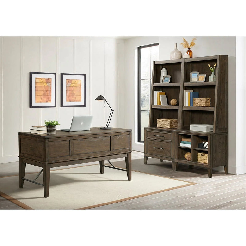 30" Wood Open Cabinet in Oak M115