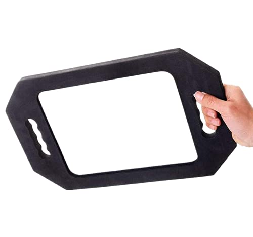 Large Rectangular Hand Mirror with Double Handle X799
