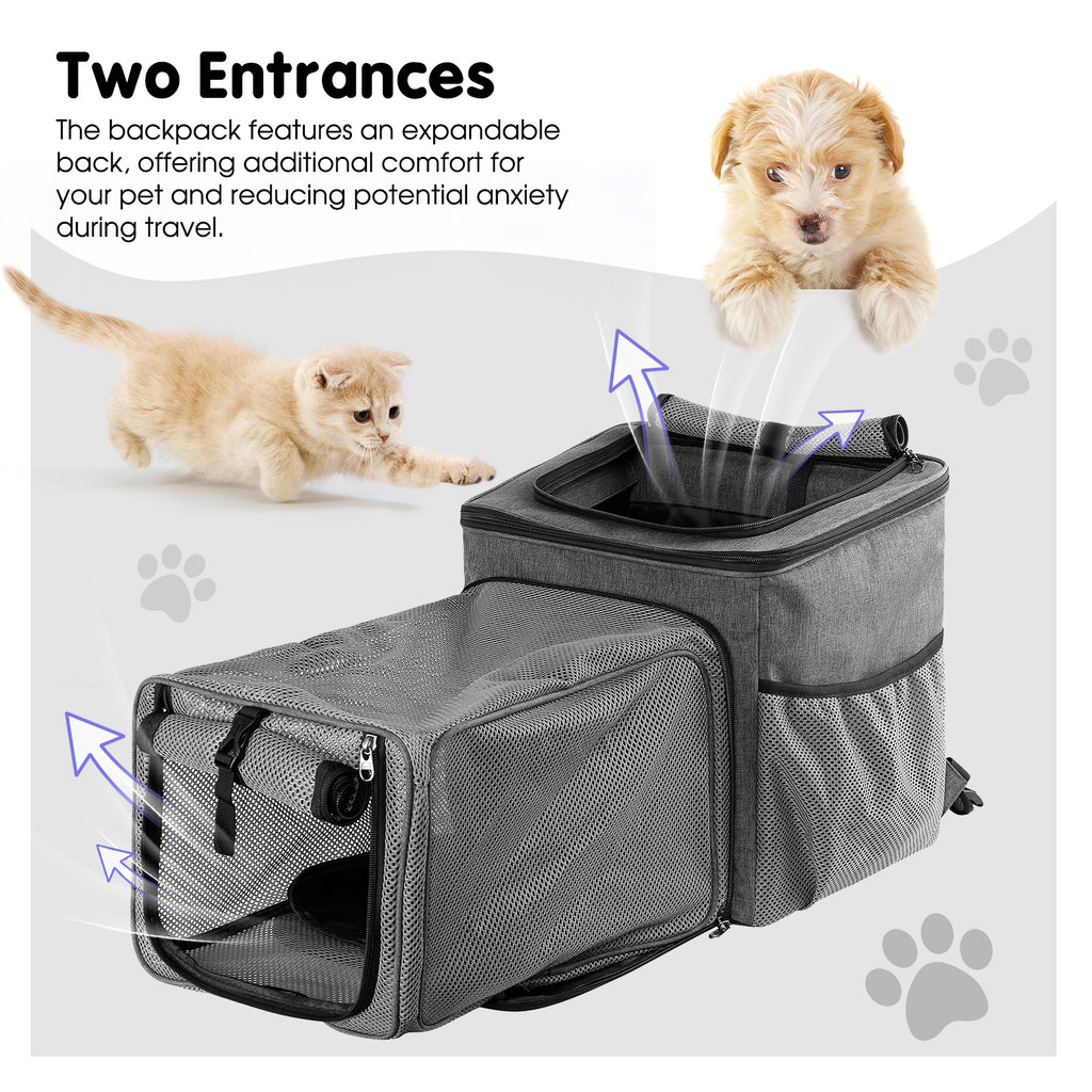 Expandable Carrier Backpack for Small Dogs and Cats B795