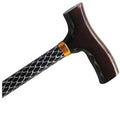 Folding Aluminum Walking Cane Sparkling Black W6809