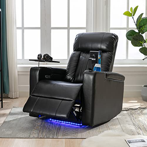 Brown Electric Recliner Chair with USB Charge Port S795488