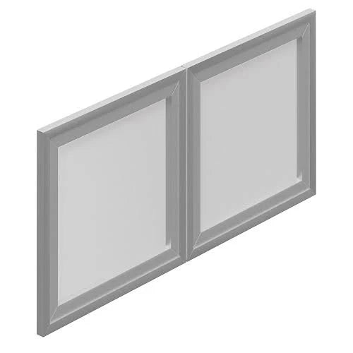 Wallmounted Cabinet with Silver Doors 36 inchw Brown E390378