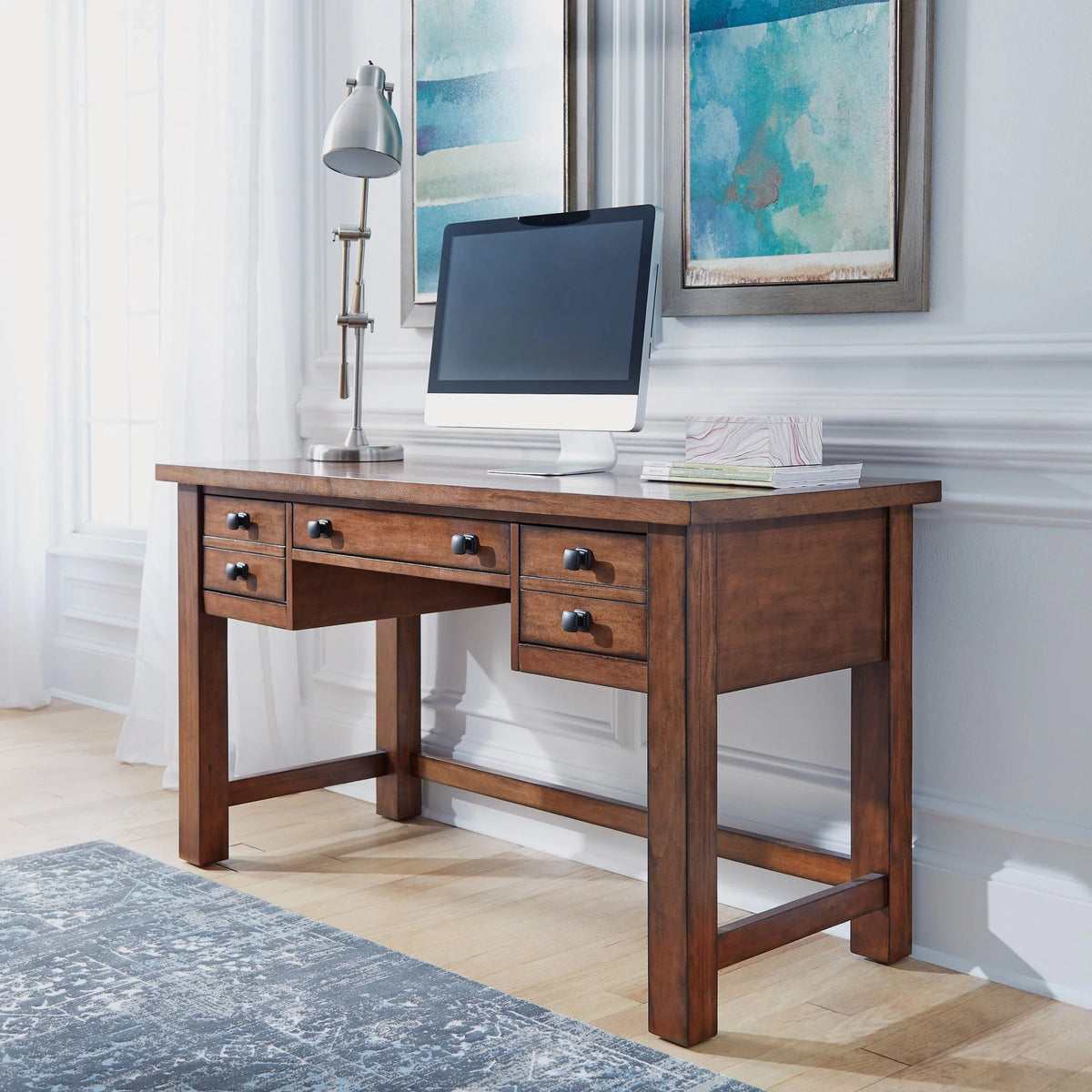 Brown Wood Writing Desk F475