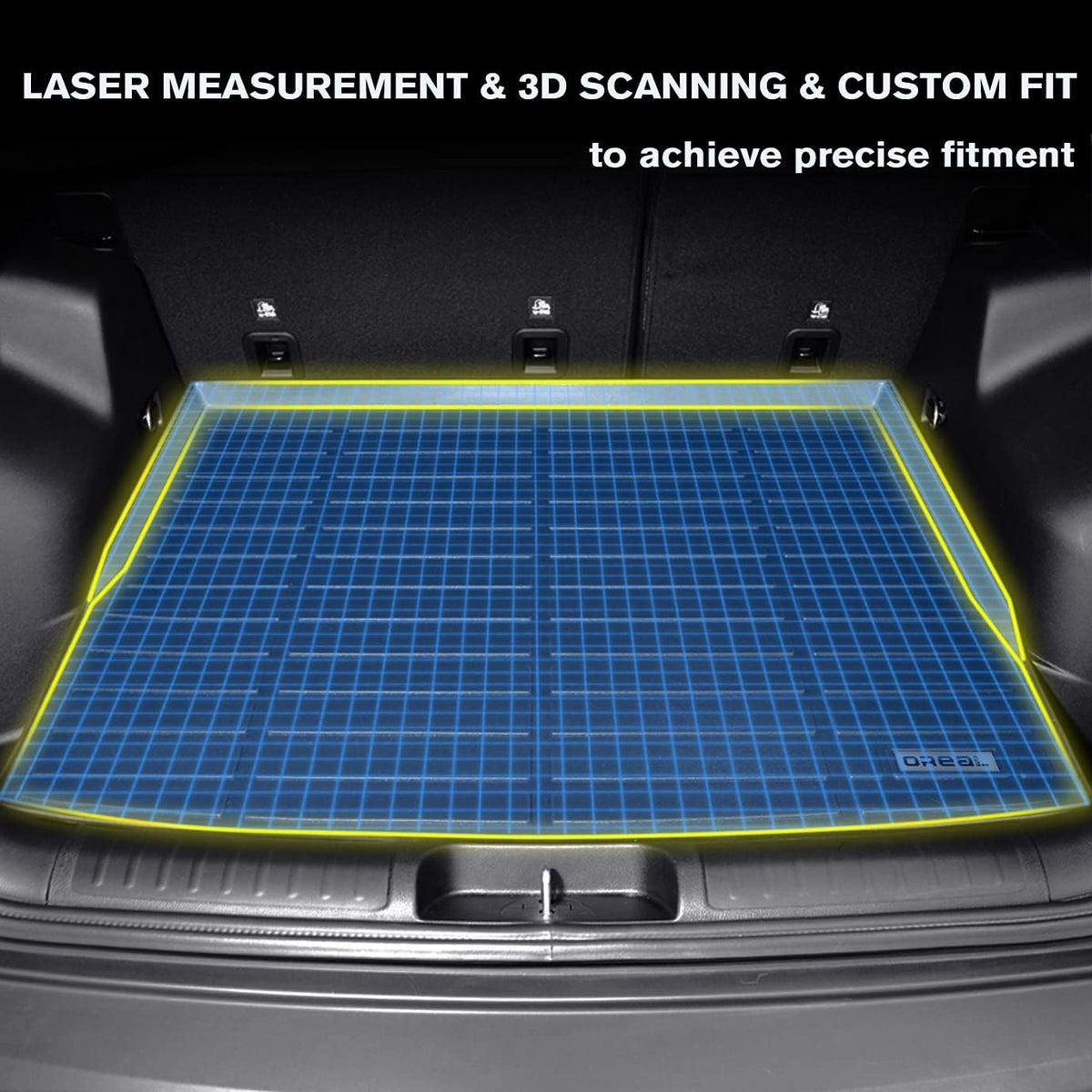 Black Trunk Mat Car Rear Cargo Liner Floor Cover E959467