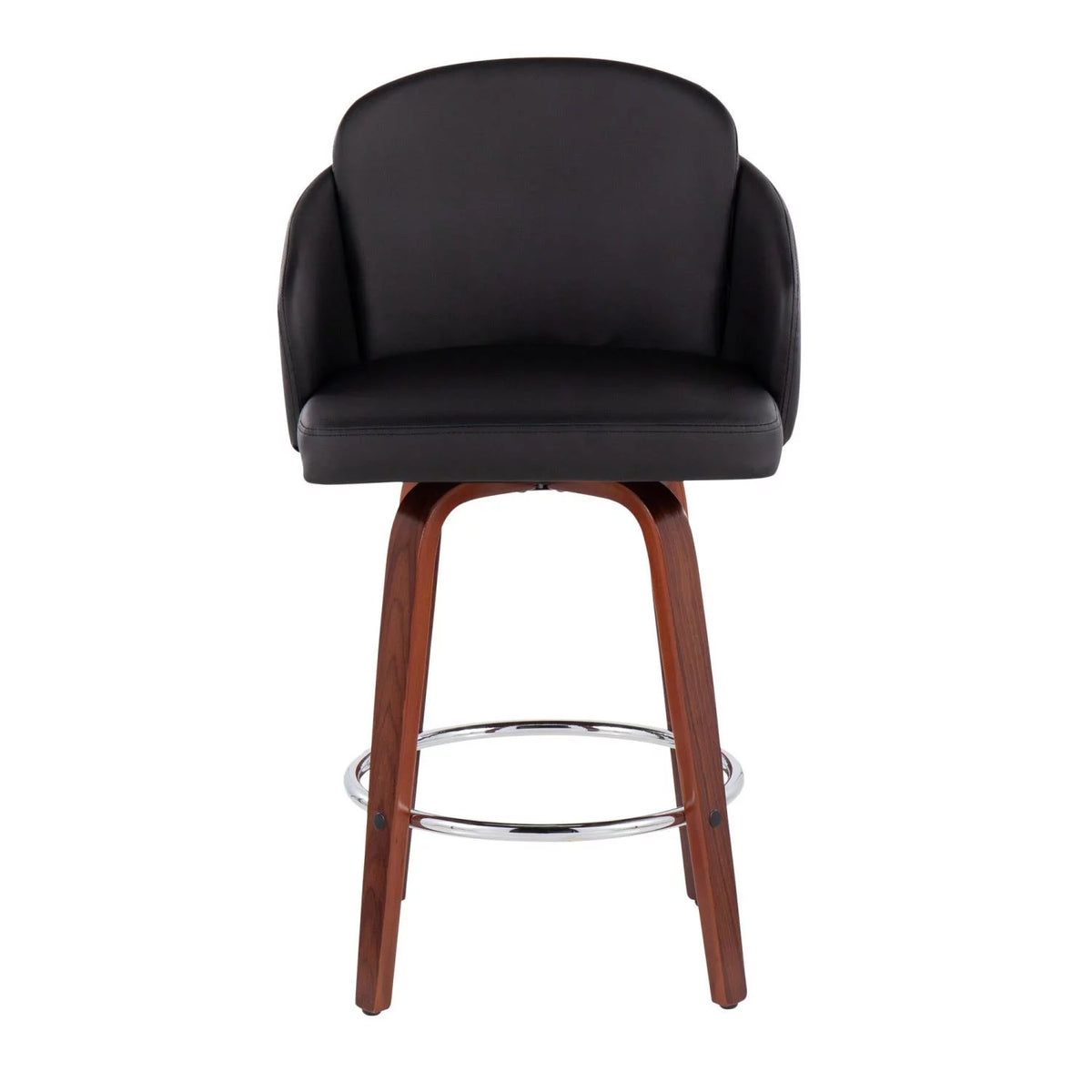 Faux Leather Counter Stools Set Of 2 L18618