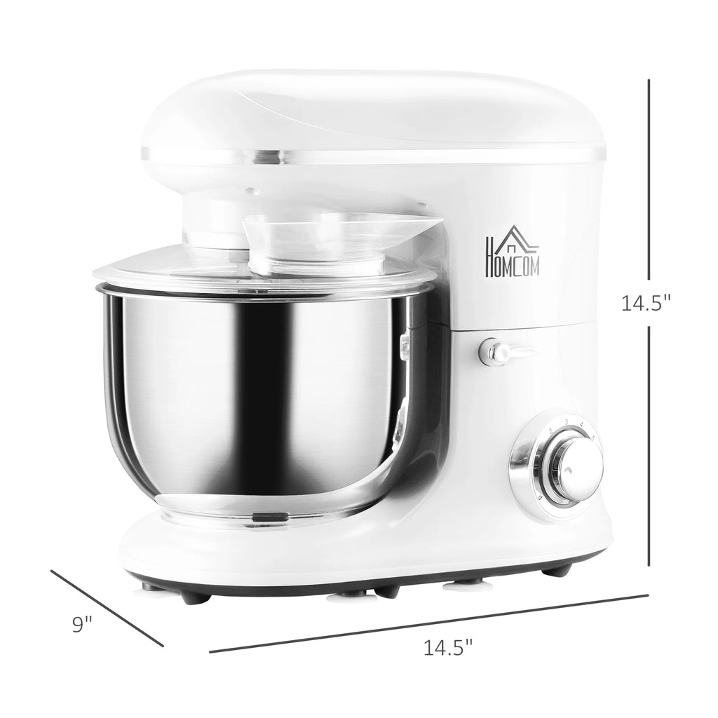 6 Qt 600W 6 Speed Tilt Head Stand Mixer with Stainless Steel Mixing Bowl W463725