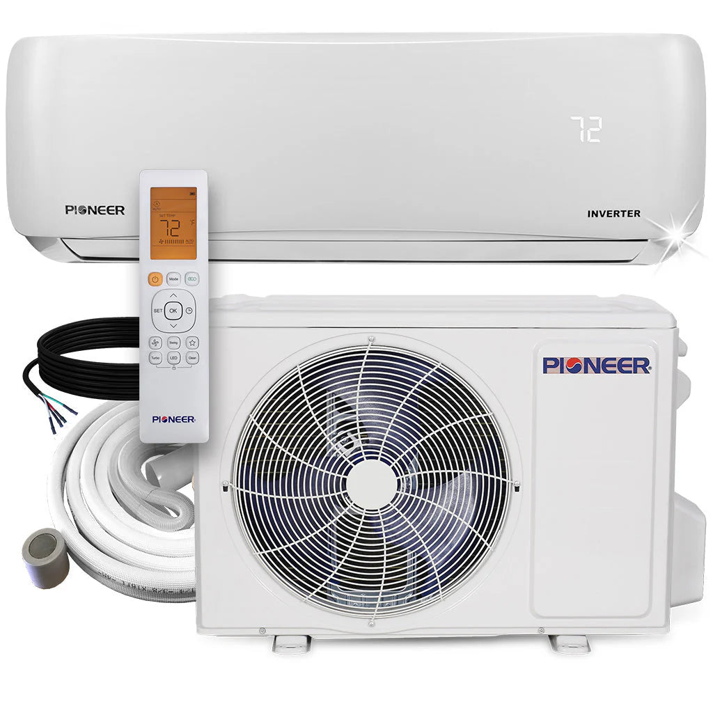 9,000 BTU 21.5 SEER 230V Ductless Mini-Split Inverter Air Conditioner Heat Pump System R66107