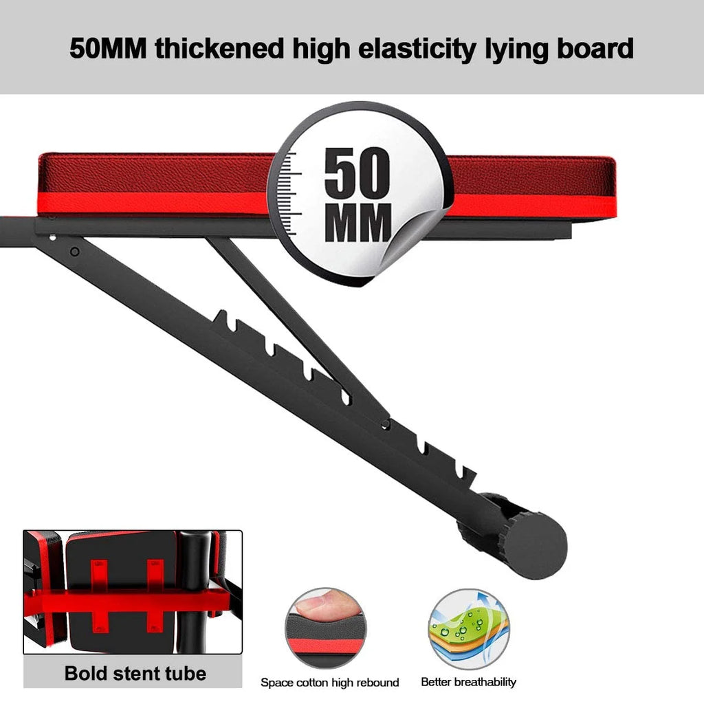Adjustable Weight Bench Incline Decline Foldable Workout Equipment L4566