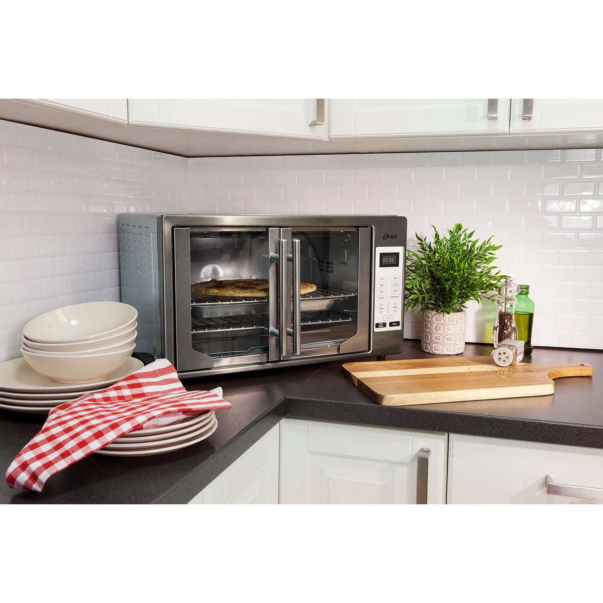 Black Stainless Steel French Door Oven D599