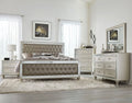 4pc Bedroom Set Cal-King Bed Dresser Nightstand Mirror L224