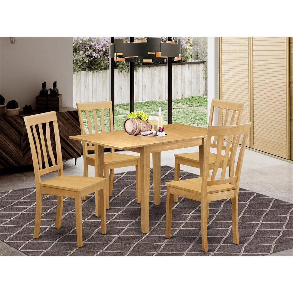 5-piece Oak Wood Dining Room Set K253908