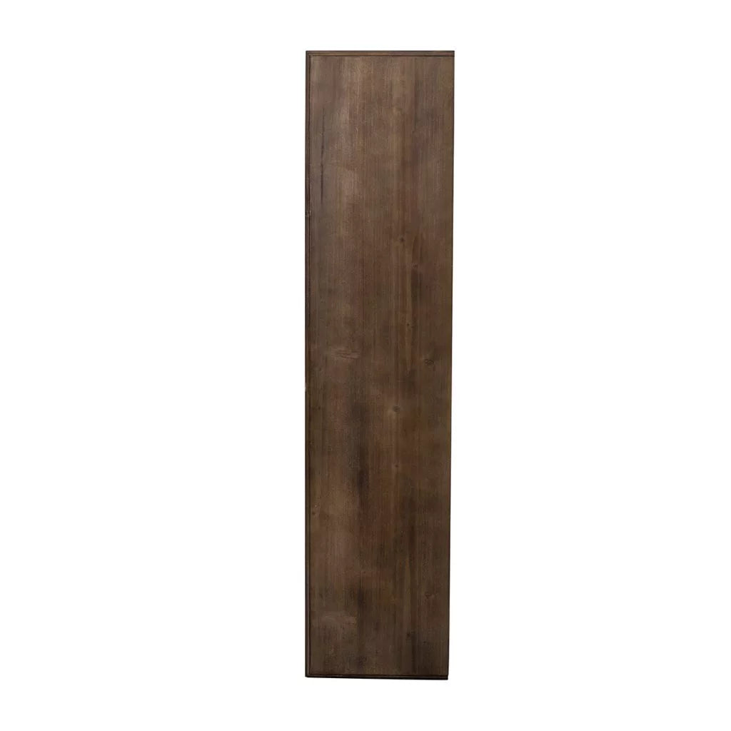 White and Brown Abstract Patterned Wall Mount Shelf M36743