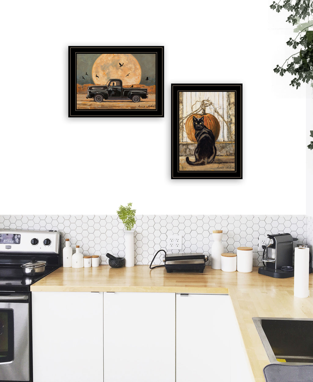2-Piece Framed Print, Black Frame Z49595