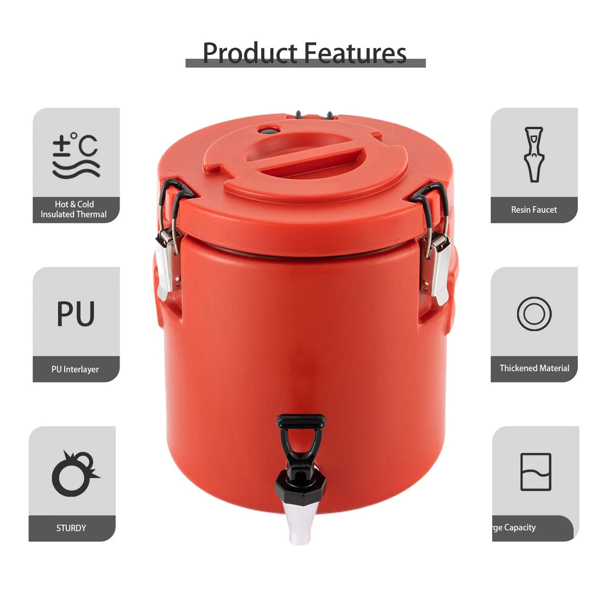 2.64 Gal Insulated Thermal Coffee Beverage Dispenser L435247