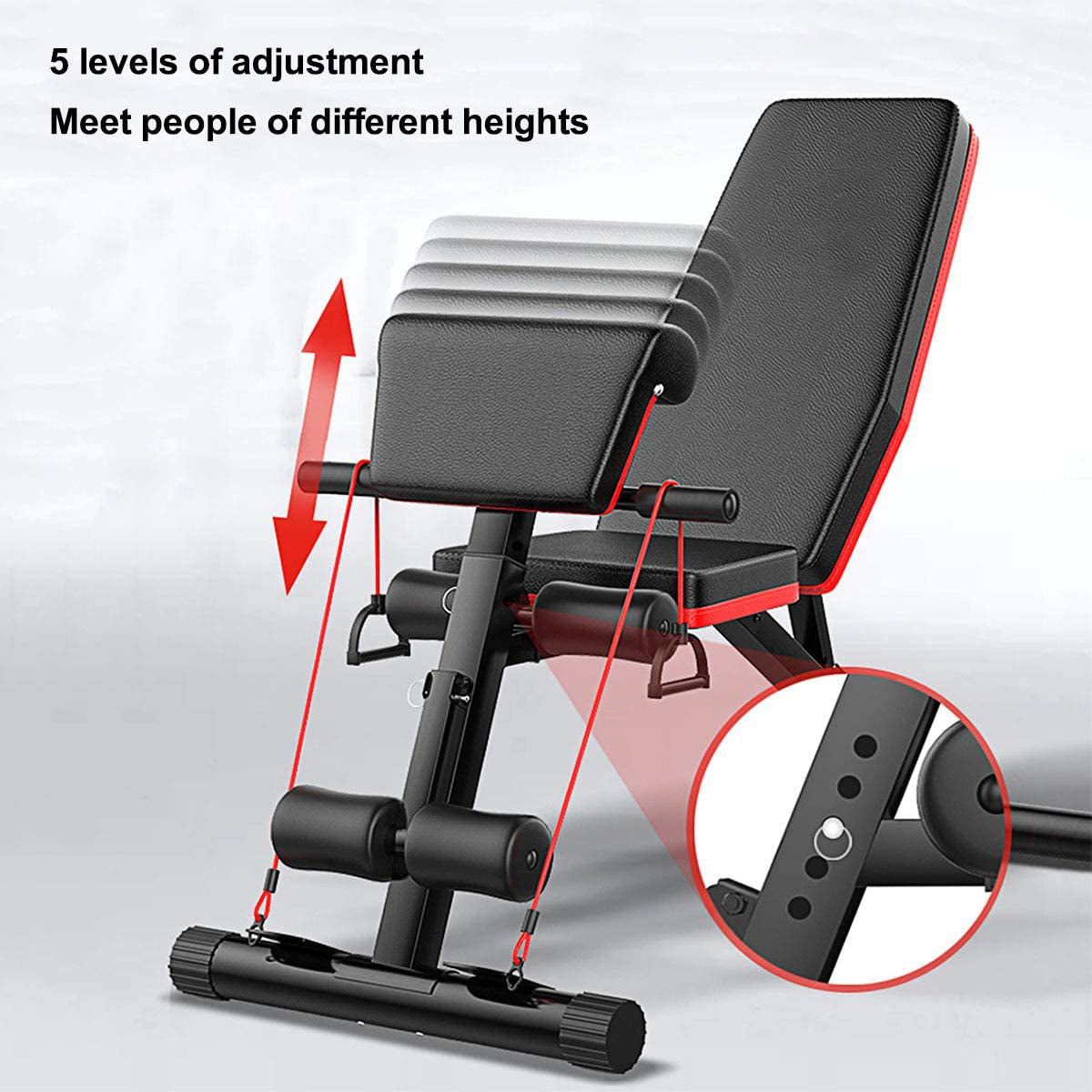 Adjustable Weight Bench Incline Decline Foldable Workout Equipment L4566