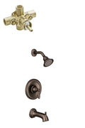 Oil Rubbed Bronze Bathtub and Shower Faucet with Valve R3124