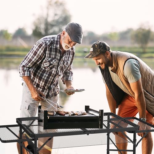 Folding Grill Table with Adjustable Height D261830