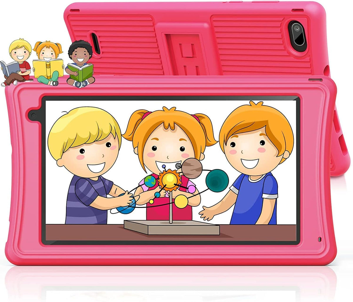 Kids Tablet 7 inch Pink Dual Cameras Pack of 2 B833087