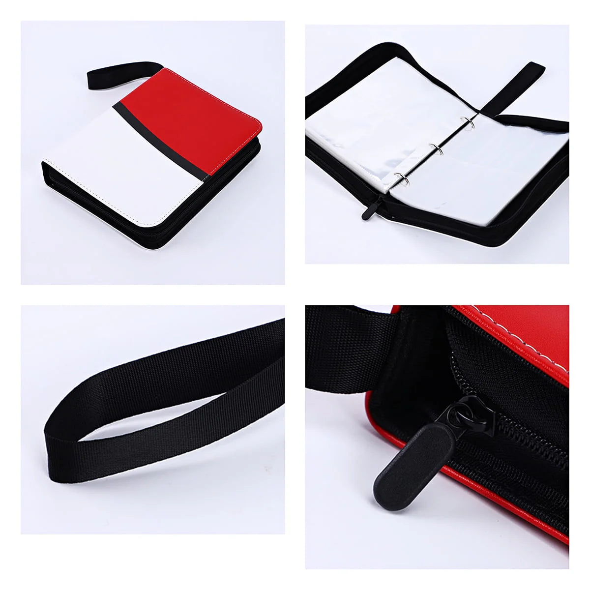Black 4-Pocket Trading Card Binder Y7669
