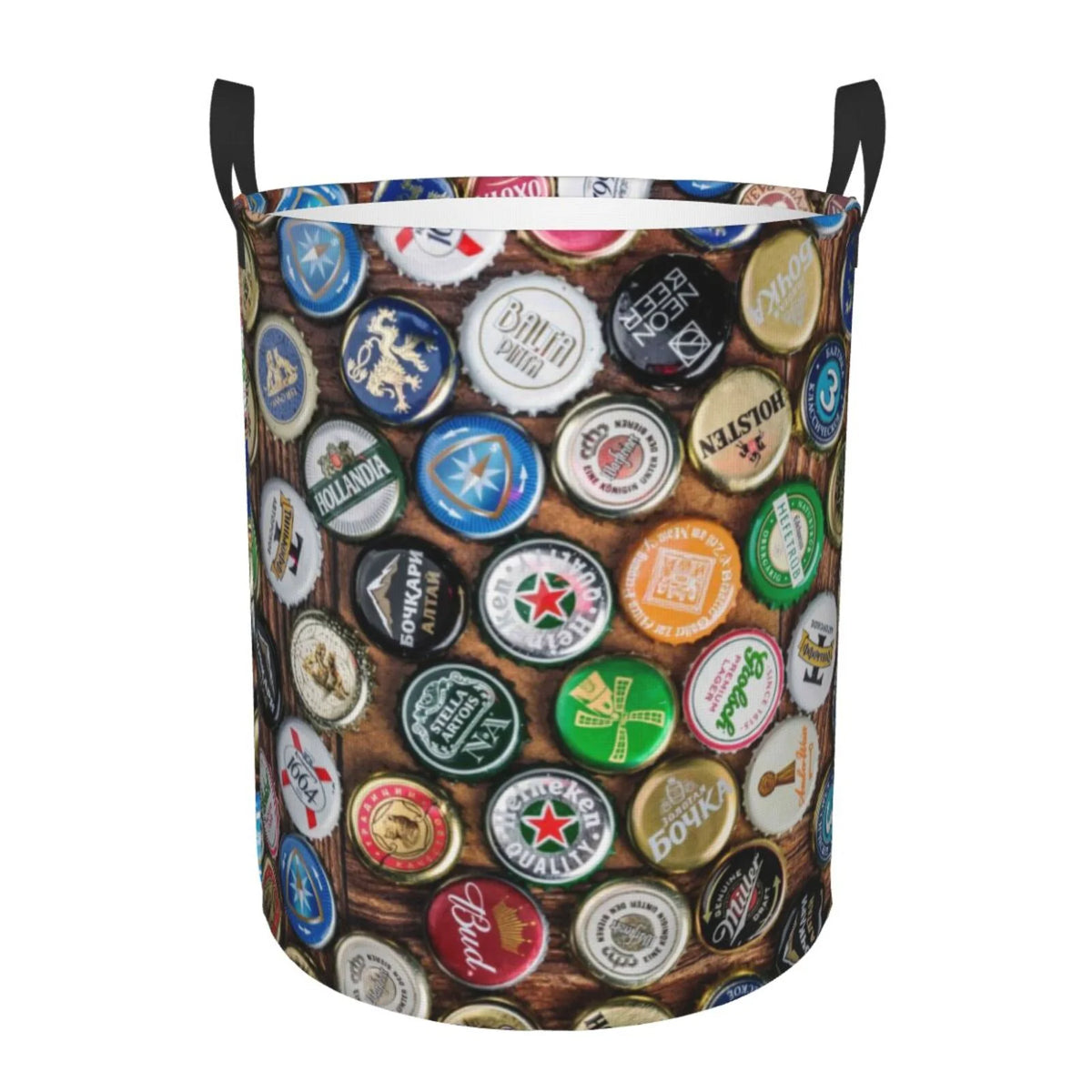 Laundry Hamper with Handles Round Laundry Basket C202